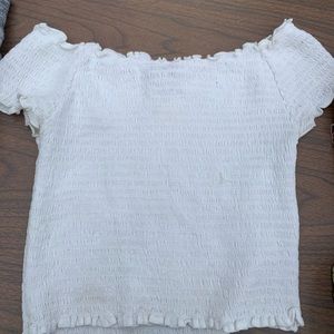 Brandy Melville off the shoulder white top